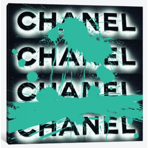 【送料無料】 米国発のお洒落なブランドオマージュアート Fashion Forward In GreenI シャネル CHANEL ..