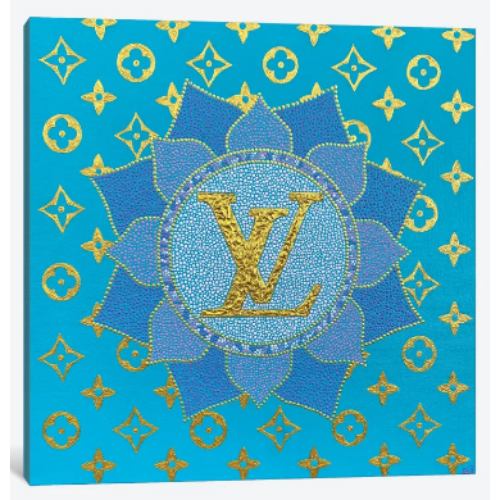 【送料無料+割引クーポン】 米国発のお洒落なブランドオマージュアート LV Mandala ヴィトン Louis Vuitton キャンバスアート 絵画 インテリア 模様替え 引越し祝い 新築祝い 待合室 会議室