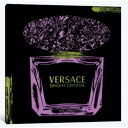 【送料無料 割引クーポン】 米国発のお洒落なブランドオマージュアート Sace Bright Crystal Purple Perfume Bottle With Jade Accents ヴェルサーチ Versace キャンバス 絵画
