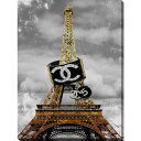 【送料無料】 お洒落なブランドオマージュアート Wrapped In Couture シャネル CHANEL キャンバスアート 絵画 インテリア 模様替え 引越し祝い 新築祝い 待合室 会議室