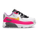 【送料無料+割引クーポン】 nike ナイキ 【キッズ用（~16.0cm）】 Nike Air Max 90（White/Laser Orange/Black/Hyper Pink） スニーカー 子供靴 ファーストシューズ