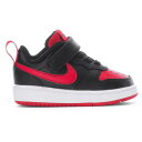 【送料無料 割引クーポン】 nike ナイキ 【キッズ用（~16.0cm）】 Nike Court Borough Low 2（Black/University Red/White） スニーカー 子供靴 ファーストシューズ