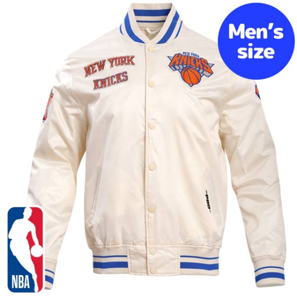 y+N[|z NBAItBV Y AE^[ iCWPbg TeWPbg X^W j[[NEjbNX NEW YORK KNICKS RETRO CLASSIC SATIN JACKET