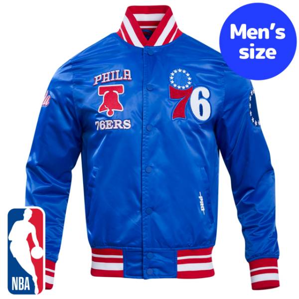 y+N[|z NBAItBV Y AE^[ iCWPbg TeWPbg X^W tBftBAEZueBVNT[Y PHILADELPHIA 76ERS RETRO CLASSIC SATIN JACKET