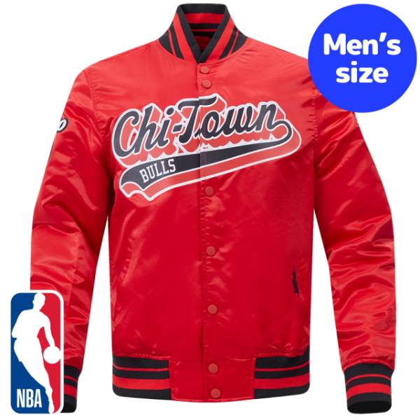 y+N[|z NBAItBV Y AE^[ iCWPbg TeWPbg X^W VJSEuY CHICAGO BULLS SCRIPT TAIL SATIN JACKET