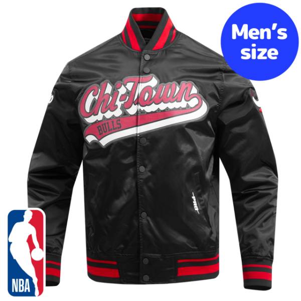 y+N[|z NBAItBV Y AE^[ iCWPbg TeWPbg X^W VJSEuY CHICAGO BULLS SCRIPT TAIL SATIN JACKET