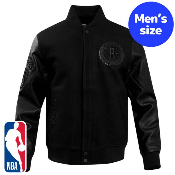 y+N[|z NBAItBV Y AE^[ WPbg o[VeBWPbg X^W ubNElbc BROOKLYN NETS VARSITY JACKET