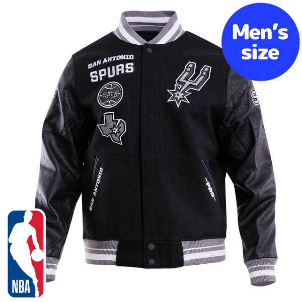 y+N[|z NBAItBV Y AE^[ o[VeBWPbg X^W rN^[EEFo} TAgjIEXp[Y SAN ANTONIO SPURS RETRO CLASSIC VARSITY JACKET