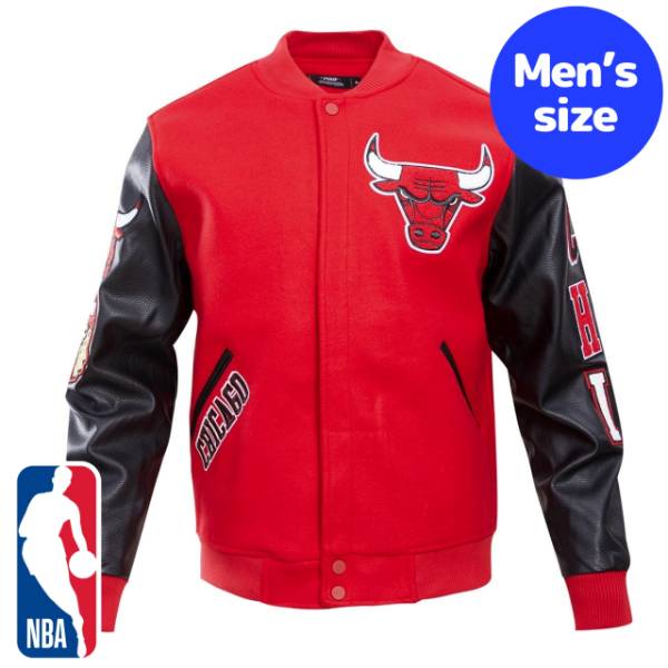 y+N[|z NBAItBV Y AE^[ WPbg o[VeBWPbg X^W VJSEuY CHICAGO BULLS CLASSIC VARSITY JACKET