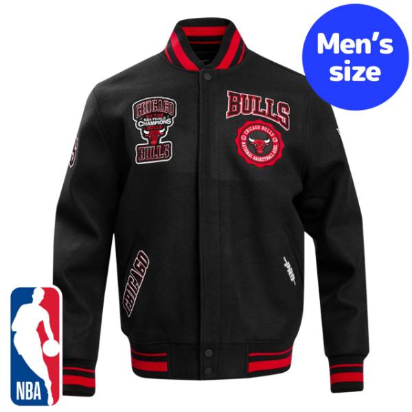 y+N[|z NBAItBV Y AE^[ WPbg o[VeBWPbg X^W VJSEuY CHICAGO BULLS CREST EMBLEM VARSITY JACKET