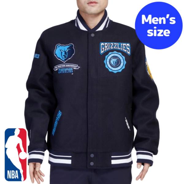 【送料無料】 Pro Standard プロスタンダード NBAオフィシャル メンズ アウター バーシティジャケット スタジャン ジャ・モラント 渡邊雄太 メンフィス・グリズリーズ MEMPHIS GRIZZLIES CREST EMBLEM VARSITY JACKET