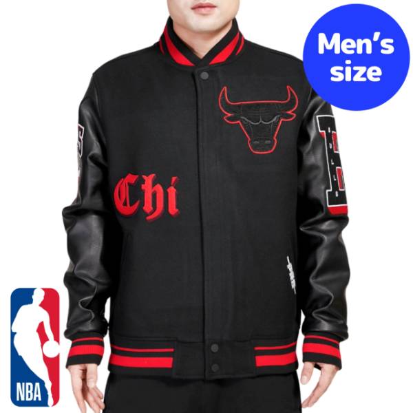 y+N[|z NBAItBV Y AE^[ WPbg o[VeBWPbg X^W VJSEuY CHICAGO BULLS OLD ENGLISH VARSITY JACKET