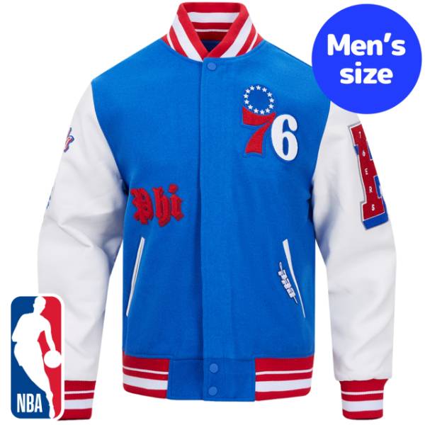 y+N[|z NBAItBV Y AE^[ WPbg o[VeBWPbg X^W tBftBAEZueBVNT[Y PHILADELPHIA 76ERS OLD ENGLISH VARSITY JACKET