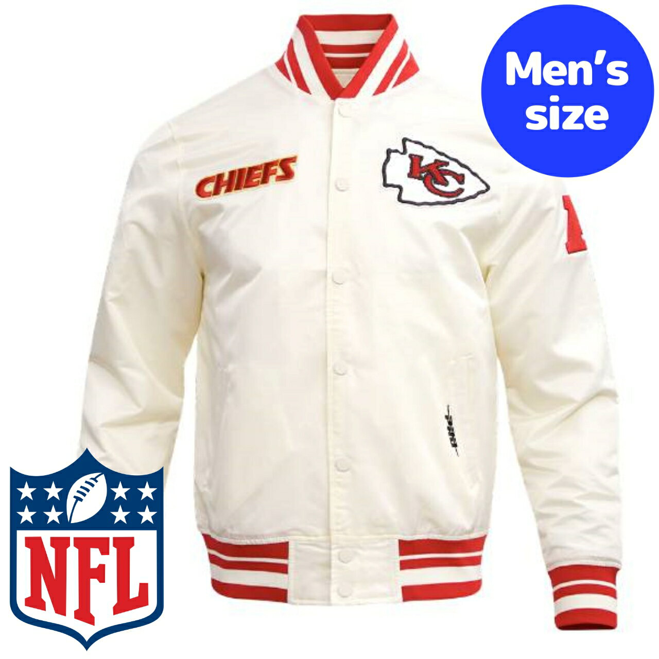 y+N[|z NFLItBV Y AE^[ iCWPbg TeWPbg X^W Atg JUXVeBE`[tX KANSAS CITY CHIEFS RETRO CLASSIC SATIN JACKET