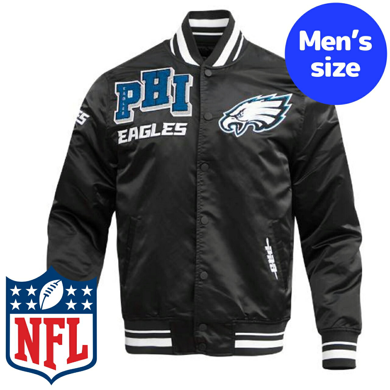 y+N[|z NFLItBV Y AE^[ iCWPbg TeWPbg X^W Atg tBftBAEC[OX PHILADELPHIA EAGLES MASHUP SATIN JACKET