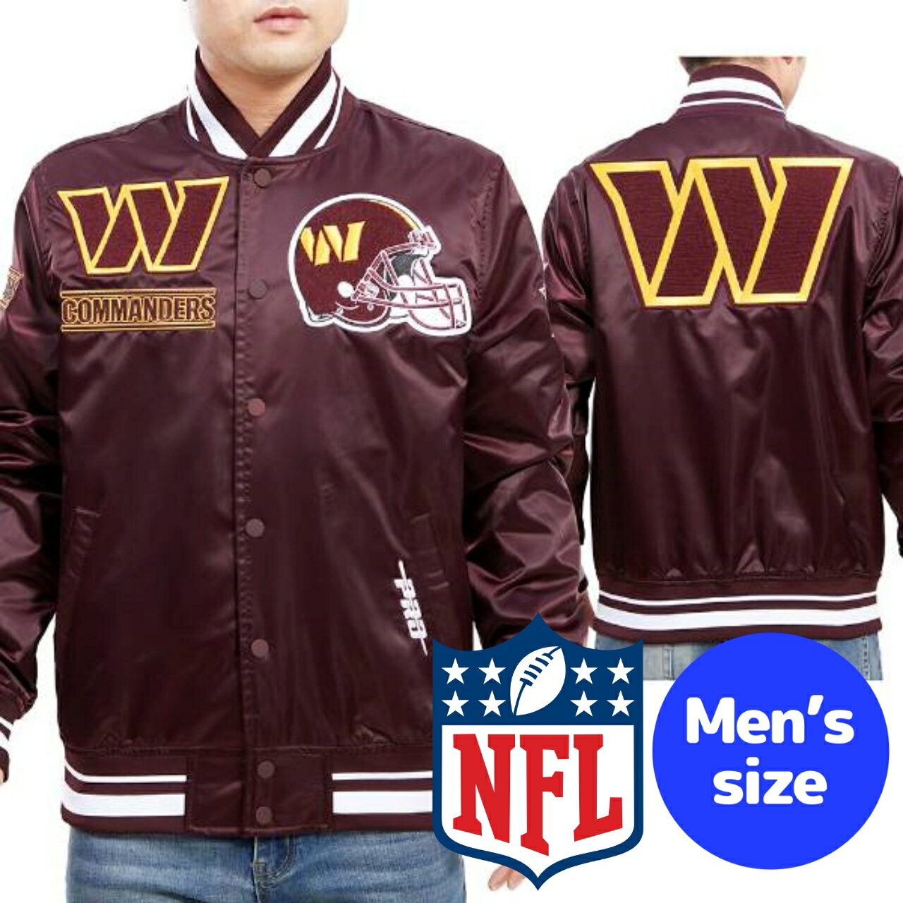 y+N[|z NFLItBV Y AE^[ iCWPbg TeWPbg X^W Atg VgER}_[X WASHINGTON COMMANDERS MASHUP TRACK JACKET