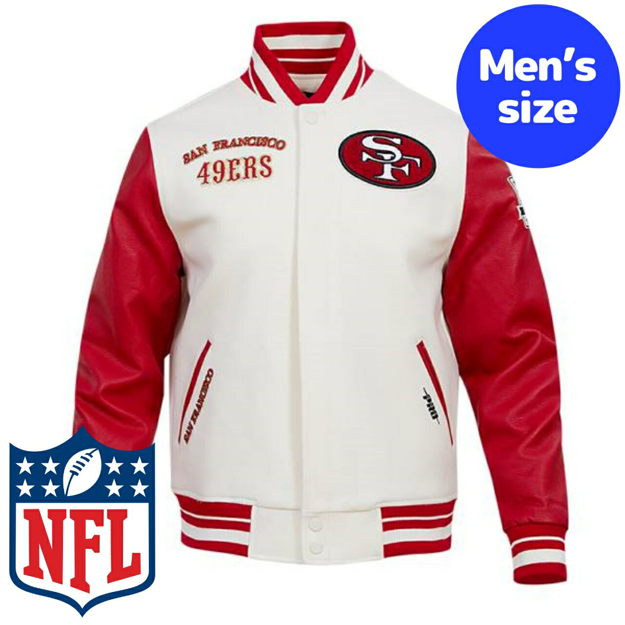 y+N[|z NFLItBV Y AE^[ o[VeBWPbg X^W Atg TtVXRE49ers SAN FRANCISCO 49ERS RETRO CLASSIC VARSITY JACKET