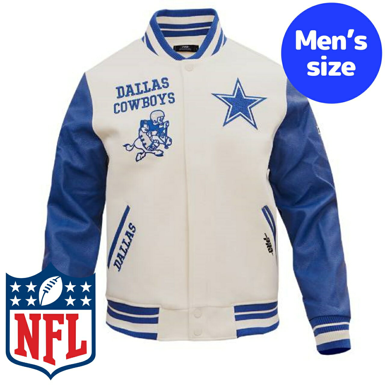 y+N[|z NFLItBV Y AE^[ o[VeBWPbg X^W Atg _XEJE{[CY DALLAS COWBOYS RETRO CLASSIC VARSITY JACKET