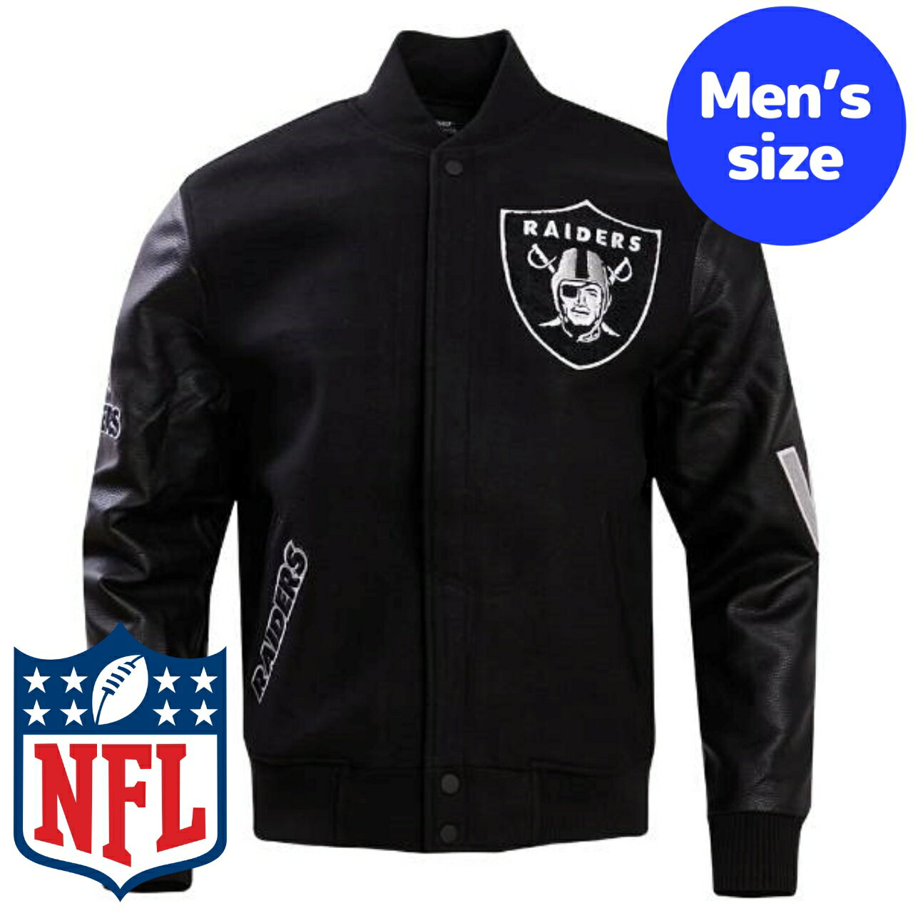 y+N[|z NFLItBV Y AE^[ o[VeBWPbg X^W Atg XxKXEC_[X LAS VEGAS RAIDERS CLASSIC VARSITY JACKET