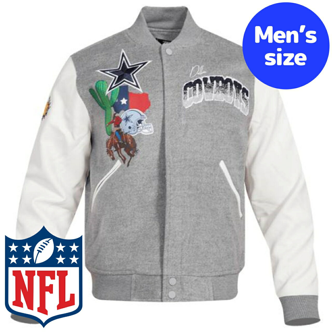 y+N[|z NFLItBV Y AE^[ o[VeBWPbg X^W Atg _XEJE{[CY DALLAS COWBOYS HOMETOWN VARSITY JACKET