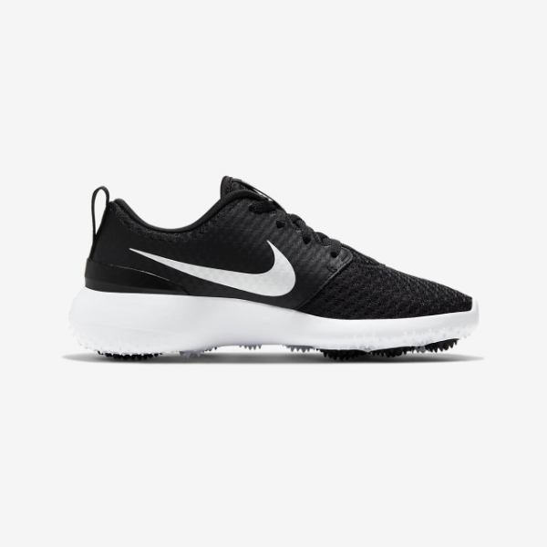 ������̵���ۡ���ͤ�OK�� nike �ʥ��� ����ե��塼�� Nike Roshe G Jr. Golf Shoes��Black/White/Metallic White�� 909250-007 ���ˡ����� �� �Ǥ��äѤʤ�