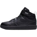 【送料無料】 nike ナイキ キッズ用サイズ(16.5-22.0cm) Nike Court Borough Mid 2 Shoes(Black) 男の子用ス...