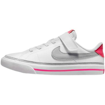 【送料無料+最大6％割引クーポン】 nike ナイキ キッズ用サイズ（16.5-22.0cm） Nike Court Legacy Shoes（White） 男の子用スニーカー 子供靴 女の子用シューズ くつ 入園入学祝い