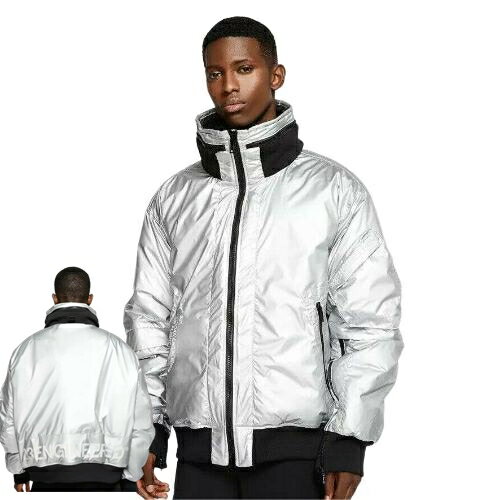 【送料無料+割引クーポン】【メンズ】 ナイキ NIKE ジョーダン Jordan 23 Engineered MA-1 Men Bomber Jacket（Metallic Silver） ダウンジャケット アウター ジャンパー コート