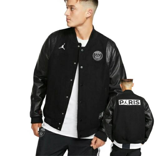 ̵+ݥۡڥ󥺡 ʥ NIKE 硼 Jordan x PSG Bomber Leather Destroyer Jacket 㥱å  ѡ  ɥ֥졼  Сƥ㥱å