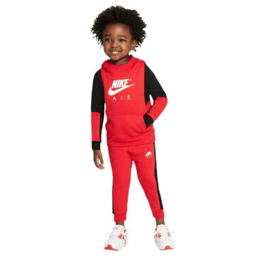 【送料無料+最大6％割引クーポン】 ナイキ Nike Air Hoodie and Pants Set（University Red） 男の用ジャージ上下2点セット 女の用セットアップ 子供用ジャージセット スウェットパンツ ジョガー