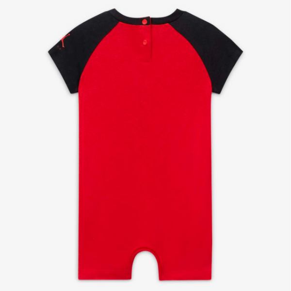 【送料無料+最大6％割引クーポン】 NIKE ナイキ ジョーダン 男の子用Jordan Jumpman Romper 半袖ロンパース（Gym Red） 男女兼用 ユニセックス 女の子用カバーオール 出産祝い ベビーシャワー ギフト プレゼント