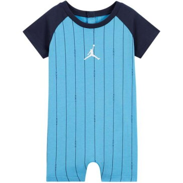 【送料無料+最大6％割引クーポン】 Nike ナイキ ジョーダン Jordan Romper（University Blue） 半袖ロンパース カバーオール 出産祝い 男の子用 女の子用 ユニセックス ベビー服