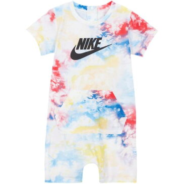 【送料無料+最大6％割引クーポン】 ナイキ Nike Sportswear Romper（Multi-Color） 半袖ロンパース カバーオール 出産祝い 男の子用 女の子用 ユニセックス ベビー服