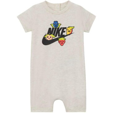 【送料無料+最大6％割引クーポン】 ナイキ Nike Romper（Ivory Heather） 半袖ロンパース カバーオール 出産祝い 男の子用 女の子用 ユニセックス ベビー服