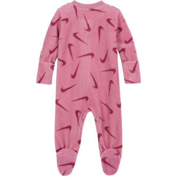 【送料無料+最大6％割引クーポン】 ナイキ Nike Microfleece Footed Coverall（Elemental Pink） フリース足つきカバーオール ロンパース 出産祝い 下着 肌着 パジャマ 女の子用