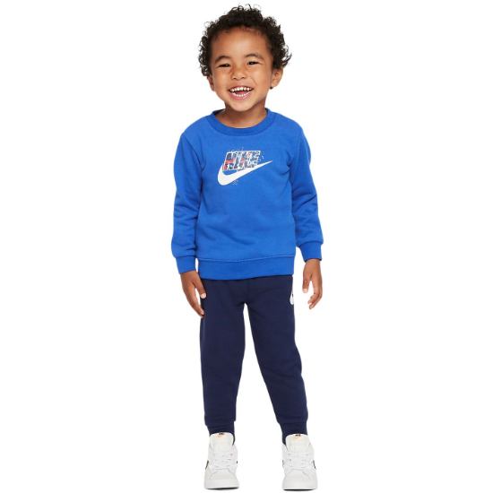 【送料無料+最大6％割引クーポン】 ナイキ 男の子用Nike Sportswear 上下2点セット（Midnight Navy）ジャージ 子供用上下セット キッズ用セットアップ 出産祝い ギフト プレゼント