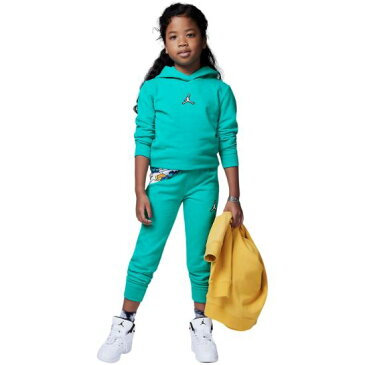 【送料無料+最大6％割引クーポン】 nike ナイキ ジョーダン 女の子用Jordan 上下2点セット（New Emerald） パーカー トレーナー ジャージ 子供用上下セット キッズ用セットアップ 出産祝い ギフト プレゼント