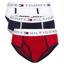 【ニコニコ割引対象】【送料無料】 TOMMY HILFIGER トミーヒルフィガー 4-18歳用サイズ 男の子用ブリーフパンツ3枚セット(White/Navy/...