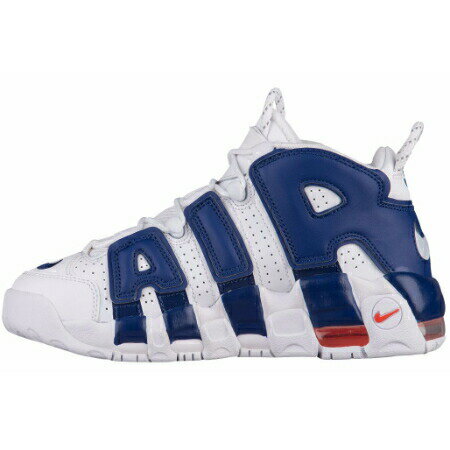 【送料無料◎クーポン対象】nike ナイキ 【大人もOK レディース・ユースサイズ（22.0-25.0cm）】 NIKE AIR MORE UPTEMPO（ホワイトxディープロイヤルブルー） モアテン アップテンポ スニーカー 靴 シューズ ストリートファッション 【楽ギフ_包装選択】