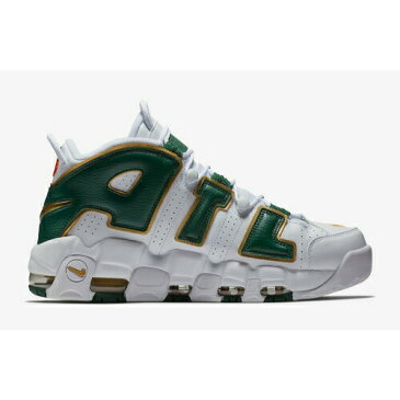 【送料無料+クーポン対象】nike ナイキ 【メンズサイズ（24.0-32.0cm）】 NIKE AIR MORE UPTEMPO CITY ATLANTA （White/Gorge Green/Metallic Gold） モアテン アップテンポ スニーカー 靴 シューズ ストリートファッション 【楽ギフ_包装選択】