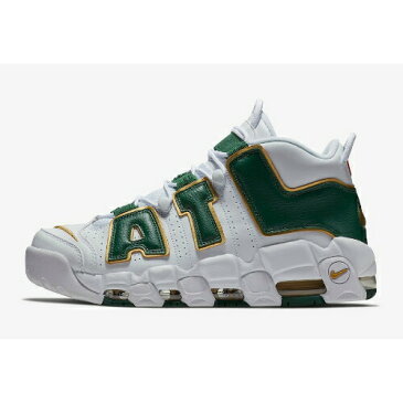 【送料無料+クーポン対象】nike ナイキ 【メンズサイズ（24.0-32.0cm）】 NIKE AIR MORE UPTEMPO CITY ATLANTA （White/Gorge Green/Metallic Gold） モアテン アップテンポ スニーカー 靴 シューズ ストリートファッション 【楽ギフ_包装選択】