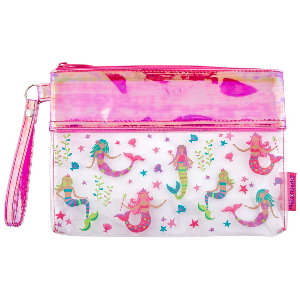  ステファンジョセフ Stephen Joseph 女の子用虹色マーメイドポーチ Iridescent Pouches 小物入れ パース 子供用ハンドバッグ デイバッグ