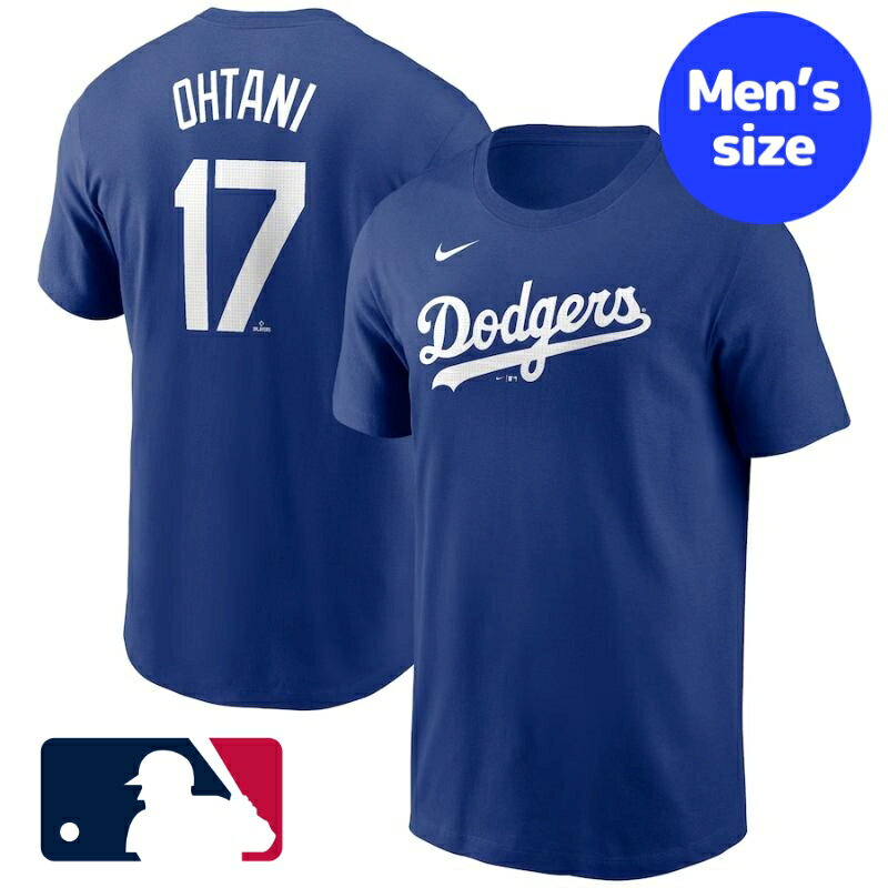 【送料無料 割引クーポン】 MLBオフィシャル NIKE ナイキ メンズ 大谷翔平 ロサンゼルス ドジャース Los Angeles Dodgers Tシャツ 17 背番号十七 Shohei Ohtani T-Shirt