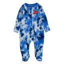 【ニコニコ割引対象】【送料無料】 NIKE ナイキ 男の子用Tie Dyed 足つきカバーオール（Blue） ロンパース ジャンプスーツ パジャマ 出産祝い 下着 肌着 女の子 男の子 ベビー服