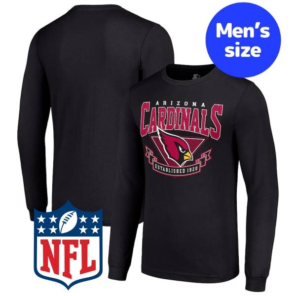 【送料無料】 NFL公式 アメフト メンズ ロンT 長袖Tシャツ トップス アリゾナ・カージナルス Arizona Cardinals Starter '80s Inspired Team Logo Long Sleeve T-Shirt