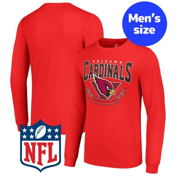 【送料無料】 NFL公式 アメフト メンズ ロンT 長袖Tシャツ トップス アリゾナ・カージナルス Arizona Cardinals Starter '80s Inspired Team Logo Long Sleeve T-Shirt