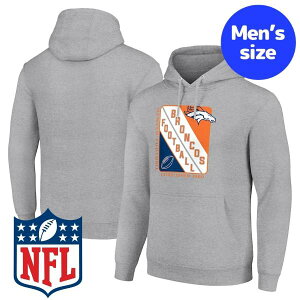 【送料無料】 NFL公式 アメフト メンズ パーカー 長袖トップス フーディー デンバー・ブロンコス Denver Broncos Shield Logo Pullover Hoodie