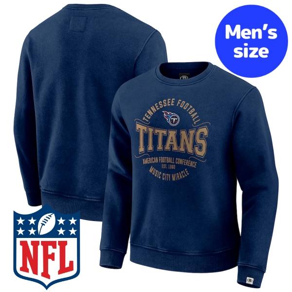 【送料無料】 NFL公式 アメフト メンズ トレーナー 長袖トップス テネシー・タイタンズ Tennessee Titans Vintage Pullover Sweatshirt