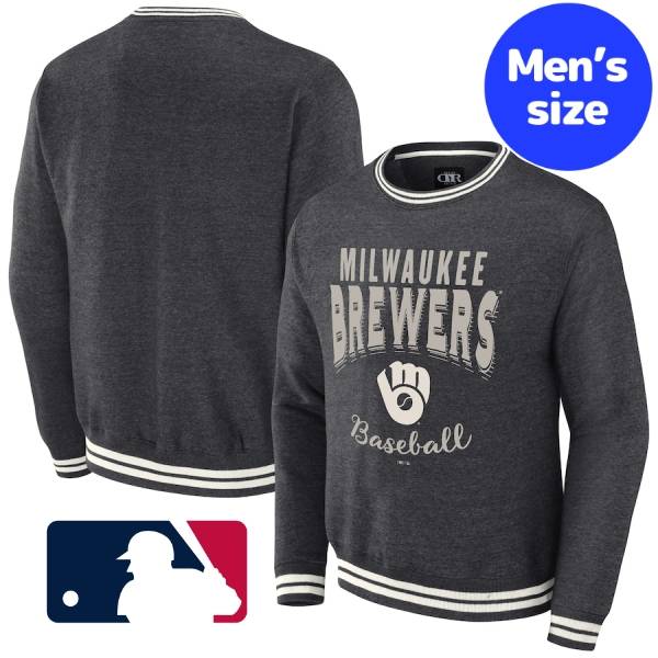 【送料無料】 MLB公式 メジャーリーグオフィシャル メンズ トレーナー 長袖トップス ミルウォーキー・ブリュワーズ Milwaukee Brewers Vintage Pullover Sweatshirt