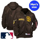 【送料無料】 MLB公式 メジャーリーグオフィシャル メンズ ジャケット スタジャン MA-1 アウター サンディエゴ・パドレス ダルビッシュ有 Padres New Era x Alpha Industries Current Day Jacket